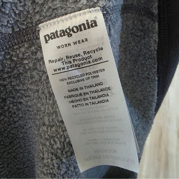 Mens Patagonia® Worn Wear M's Better Sweater® 1/4-Zip Sweater Pullover Sz L - Picture 6 of 11